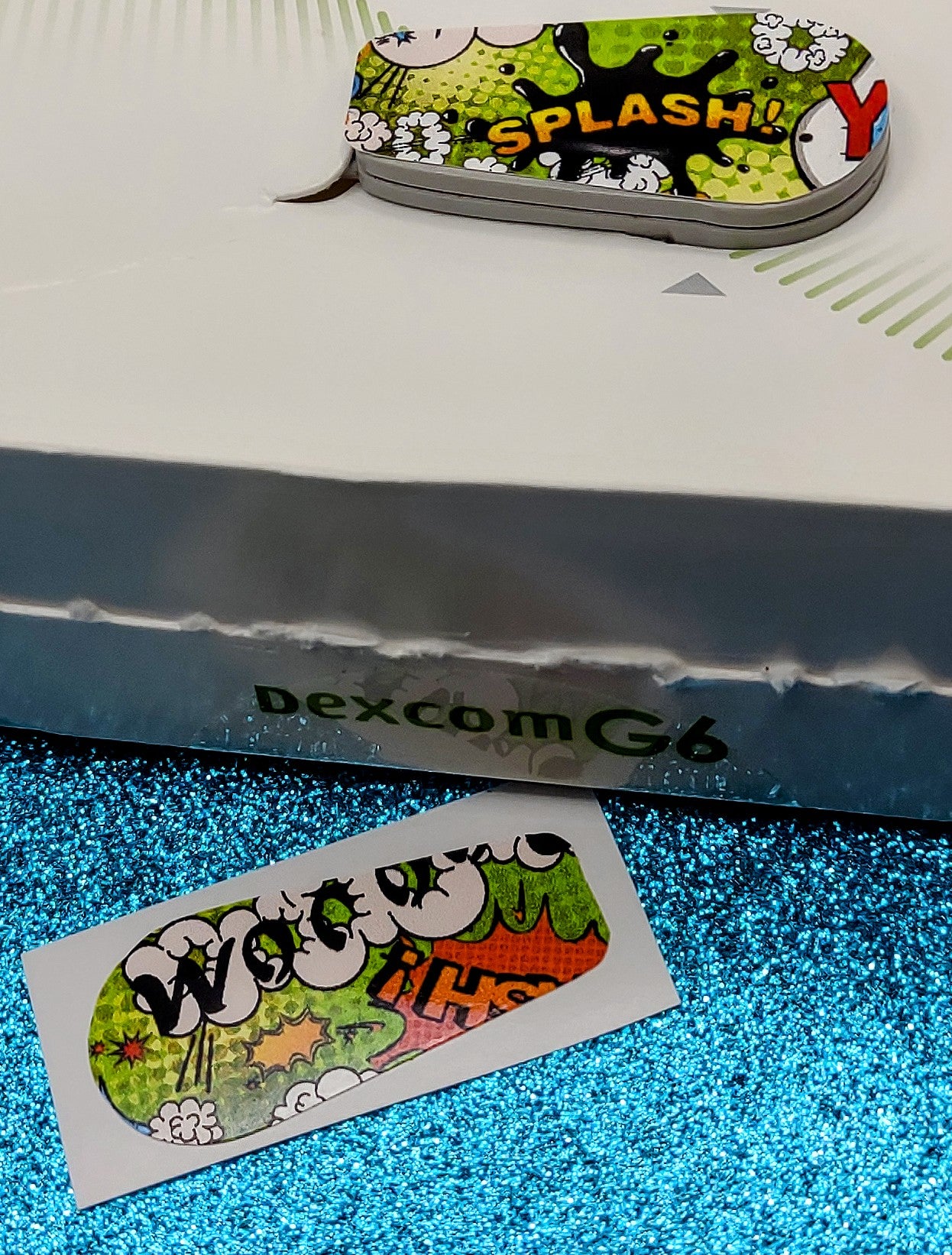 Comic Speech Bubbles Pattern Dexcom Patch