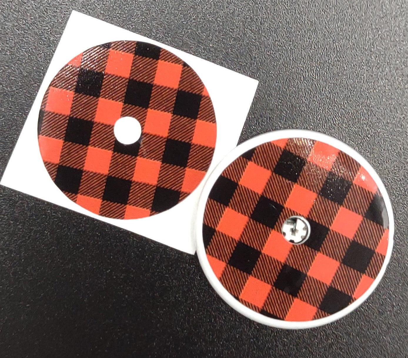Red Buffalo Plaid Pattern Libre Patch