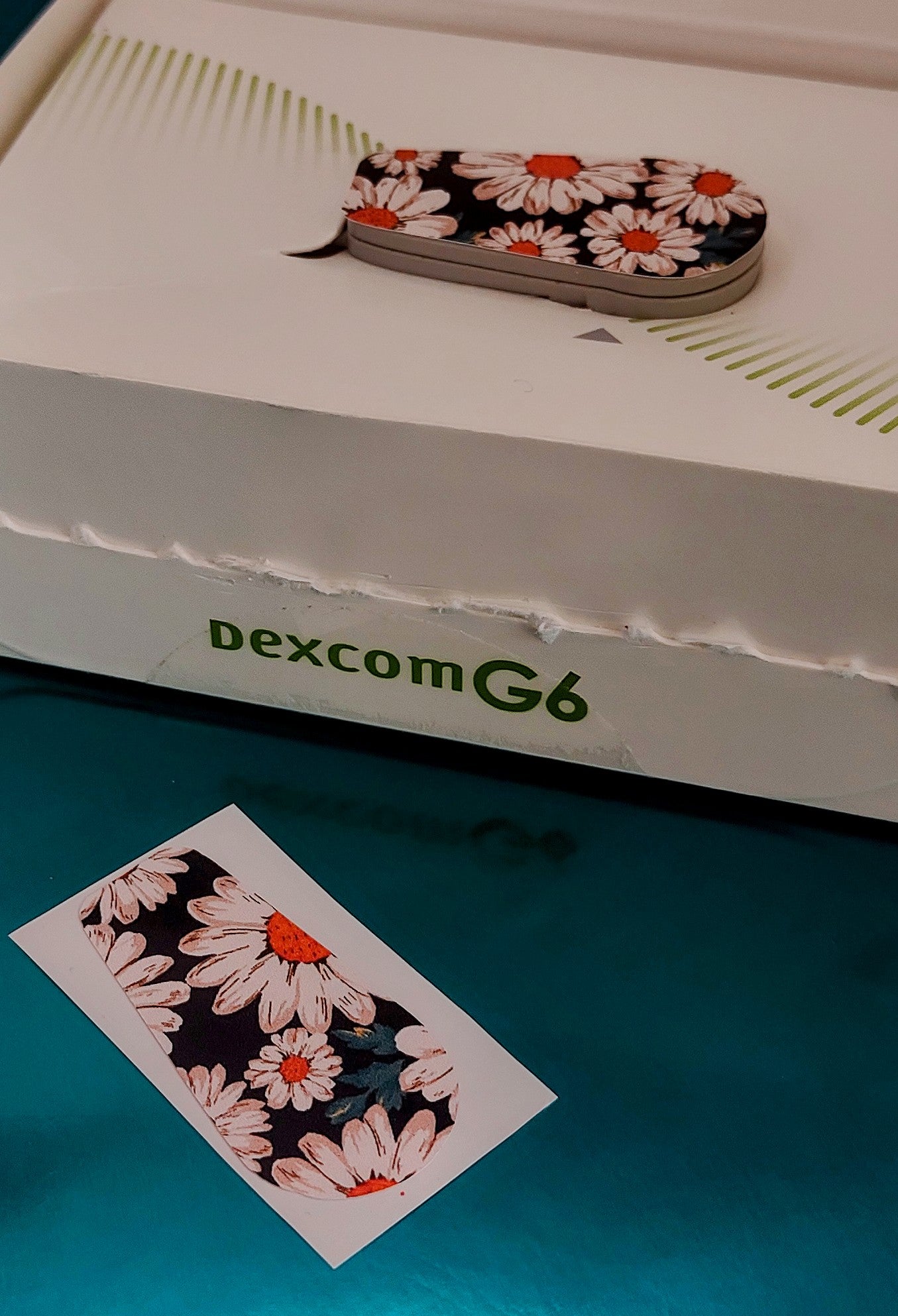 Blossom Flower Pattern Daisy Dexcom Patch