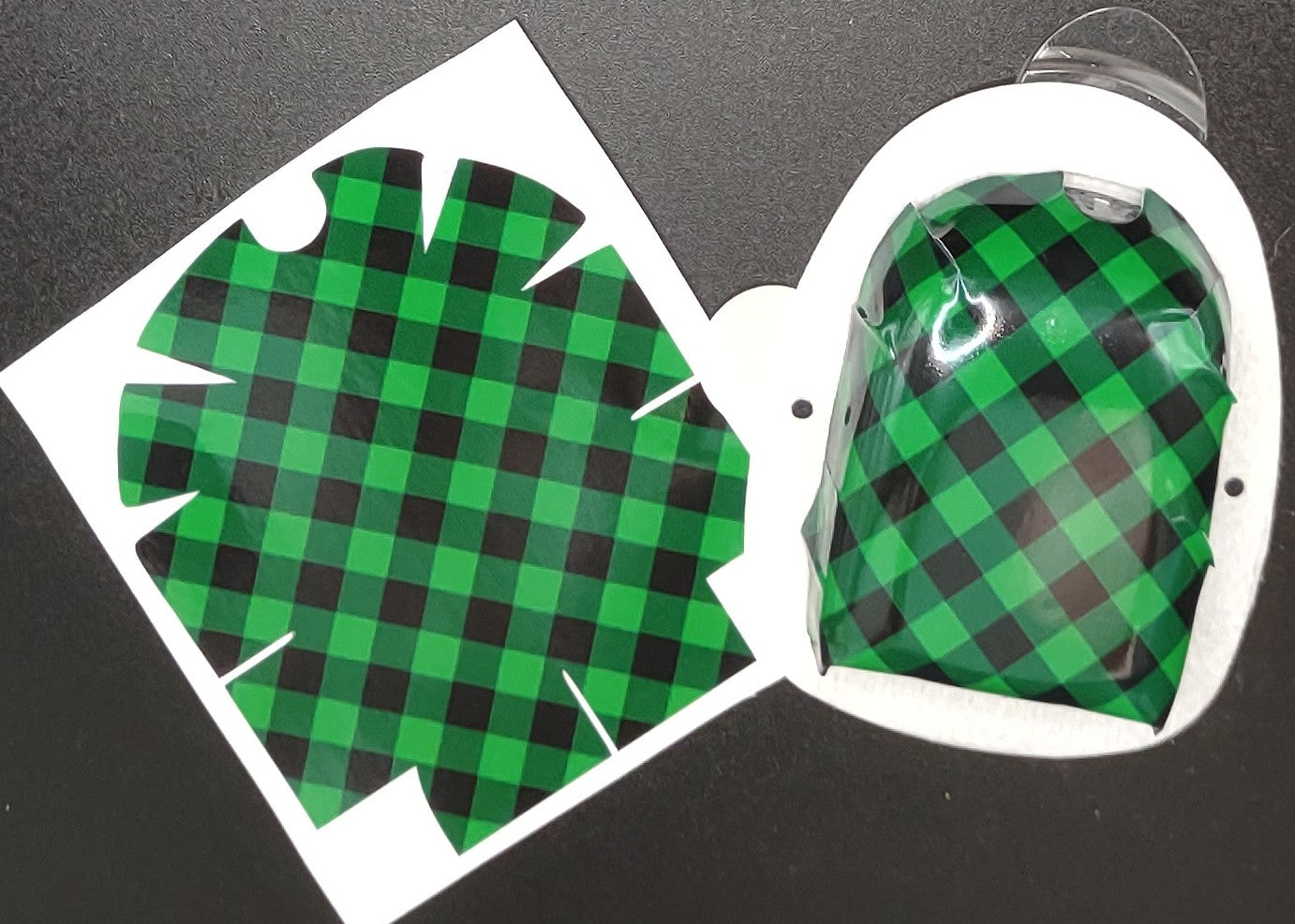 Green Buffalo Plaid Pattern Omnipod Patch
