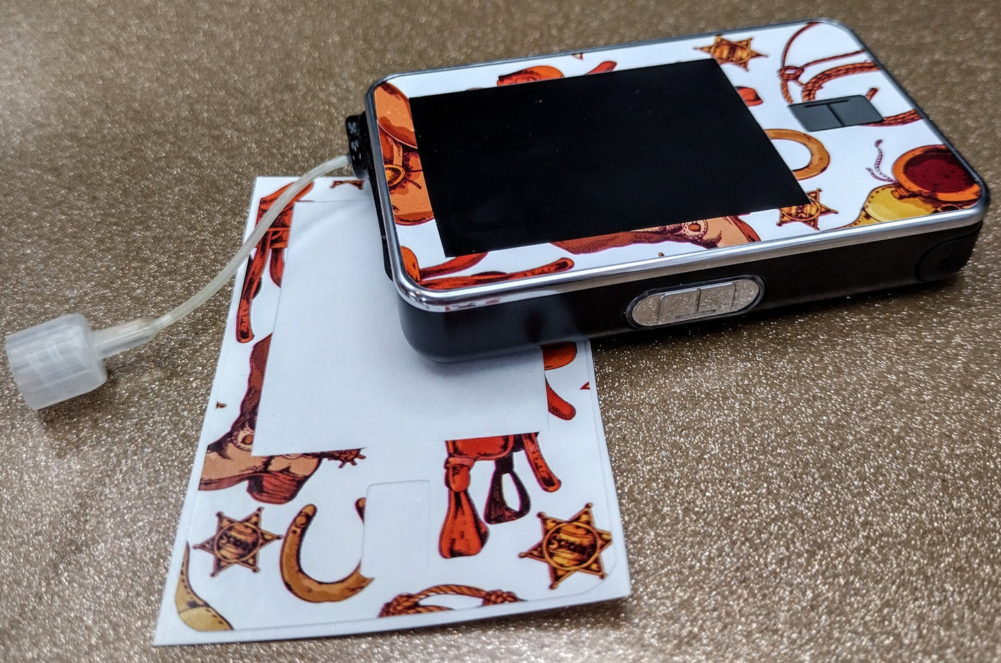 Western Cowboy Pattern T-Slim Patch