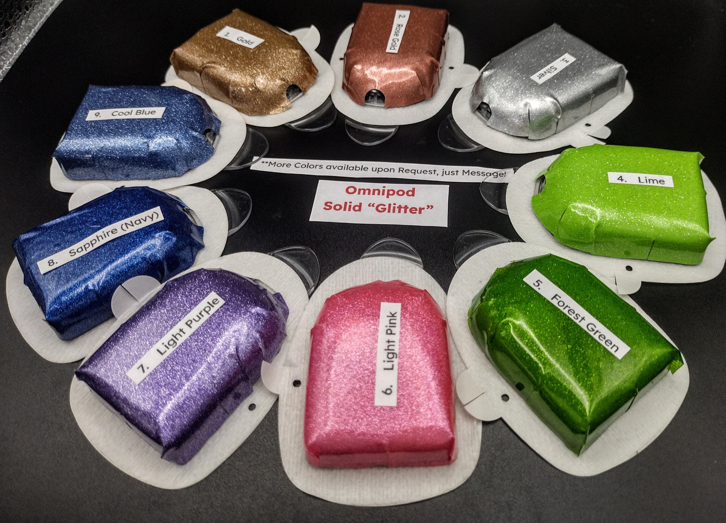 Solid *Glitter* Omnipod Patch