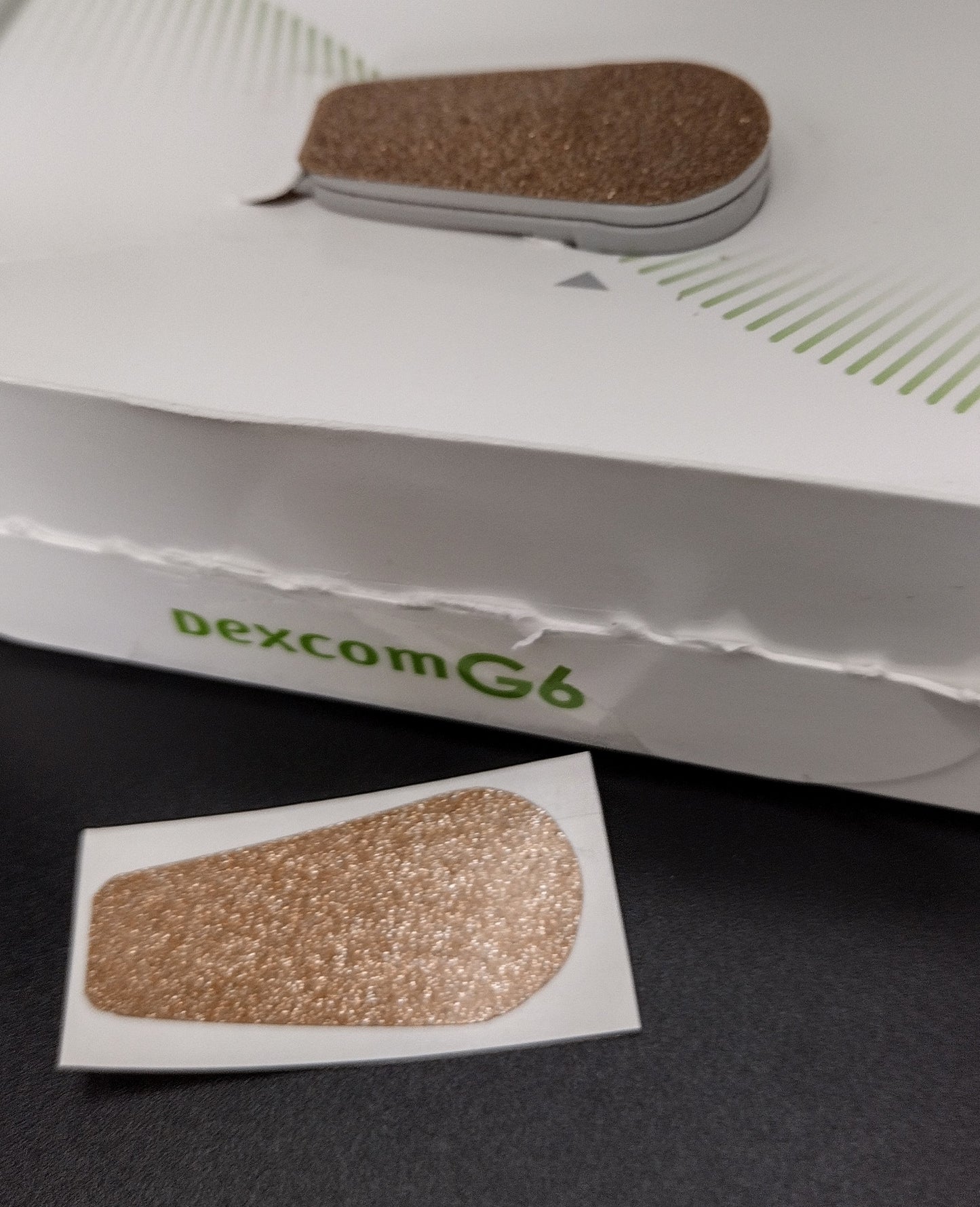 Gold *Glitter* Dexcom Decal