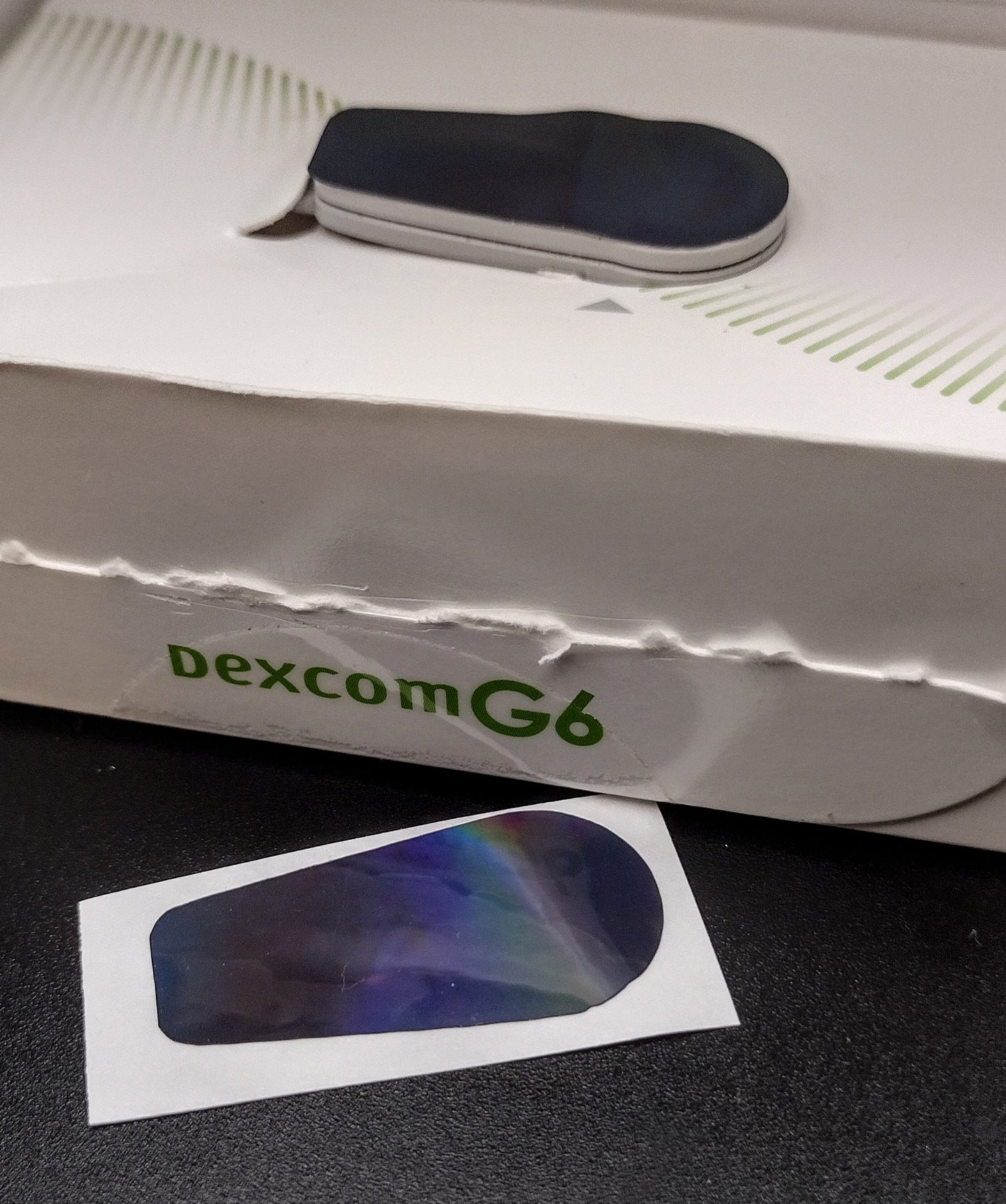 Metallic Black Dexcom Decal