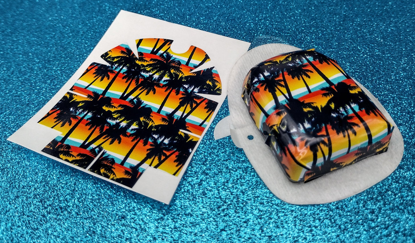 Tropical Palm Sunset Omnipod Patch