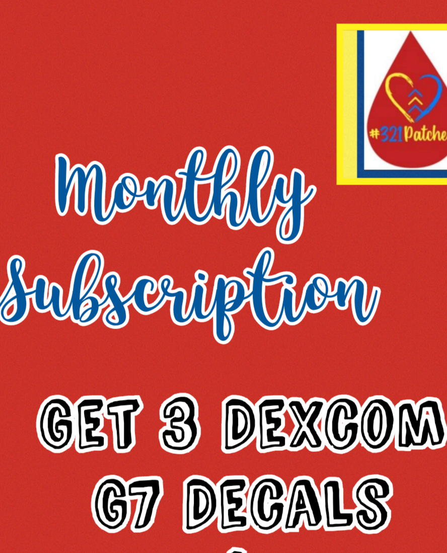 Monthly Subscription: 3 Dexcom G7 Patches