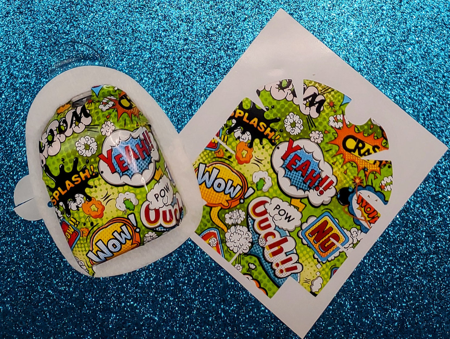 Comic Bubbles Pattern Omnipod Patch