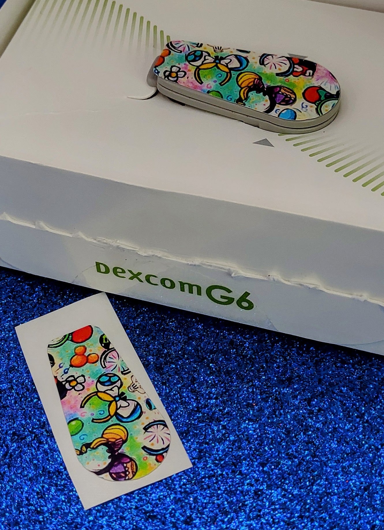 Colorful Mouse Dexcom Patch