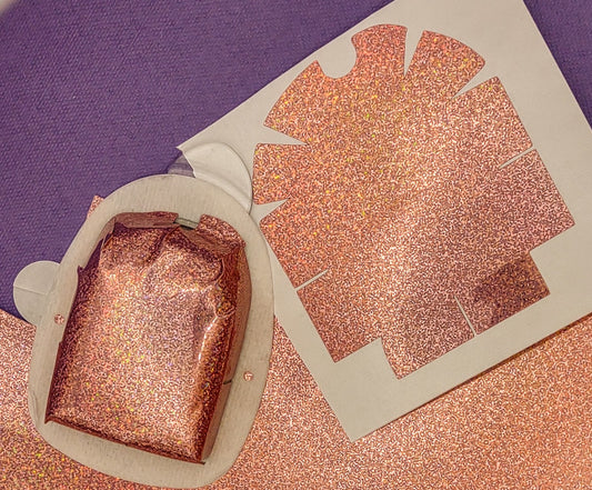 Light Pink *Holographic Glitter* Omnipod Decal