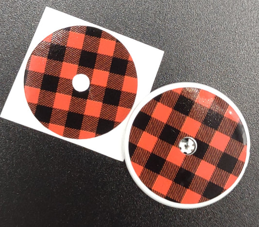 Red Buffalo Plaid Pattern Libre Patch