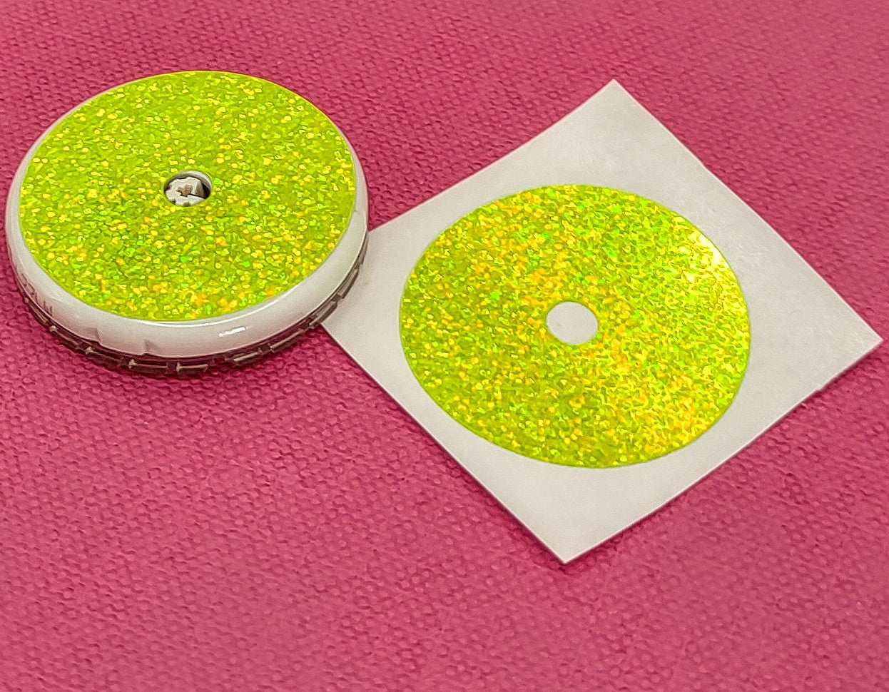 Yellow *Holographic Glitter* Libre Decal