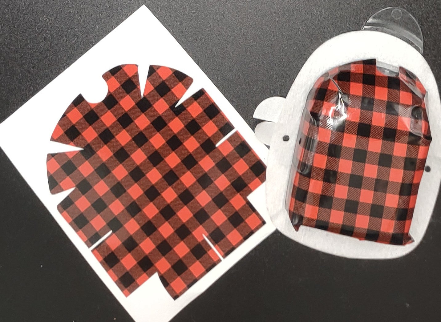 Red Buffalo Plaid Pattern Omnipod Patch