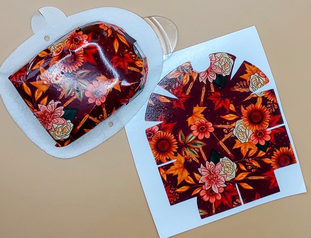 Fall Sunflower Pattern Omnipod Patch