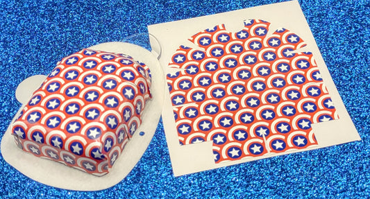 Kids American Stars Pattern Omnipod Patch