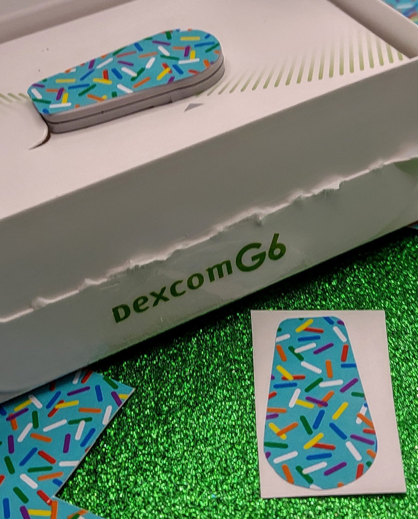 Blue Sprinkles Dexcom Patch