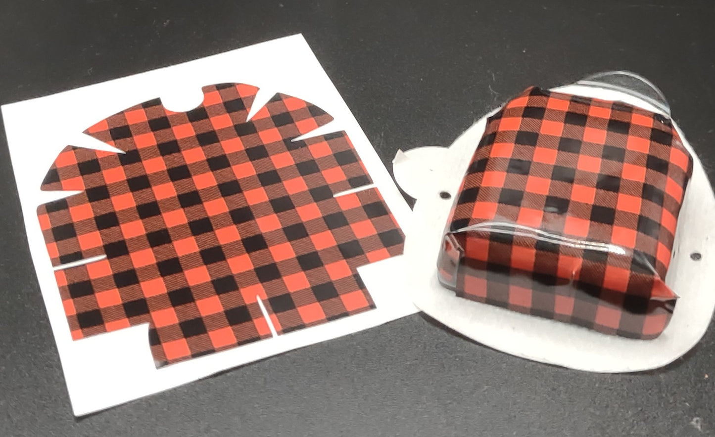 Red Buffalo Plaid Pattern Omnipod Patch