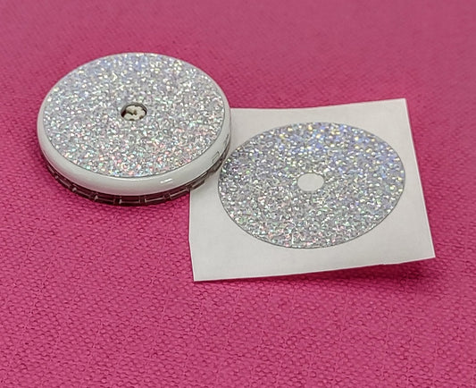 Silver *Holographic Glitter* Libre Decal