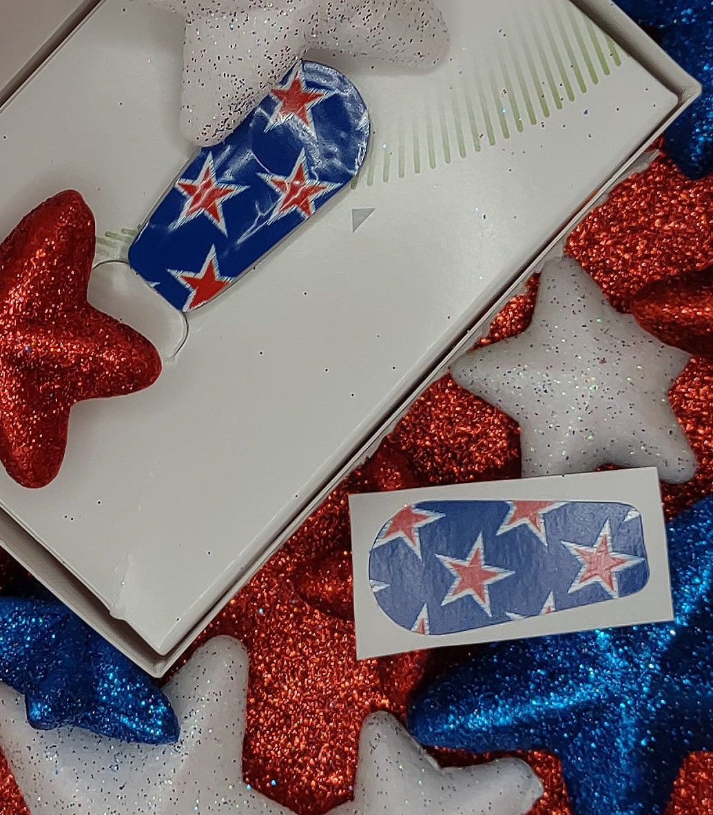 Patriotic Red/White/Blue Dexcom Patch