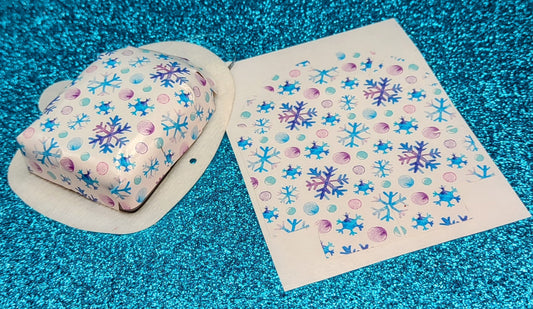 Winter Snowflakes Pattern Omnipod Patch