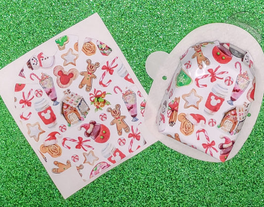 Christmas Mouse Pattern Omnipod Patch