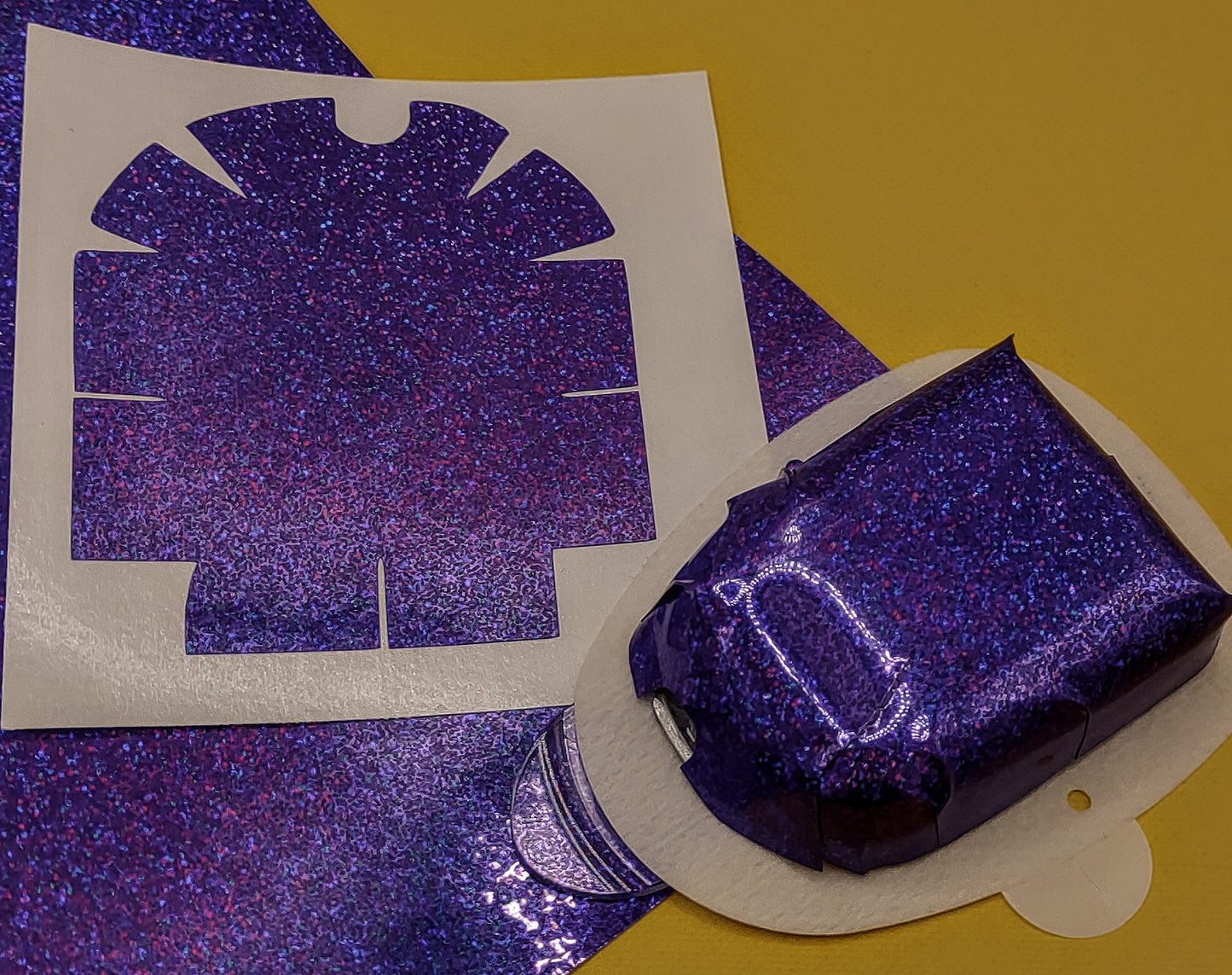 Violet *Holographic Glitter* Omnipod Decal