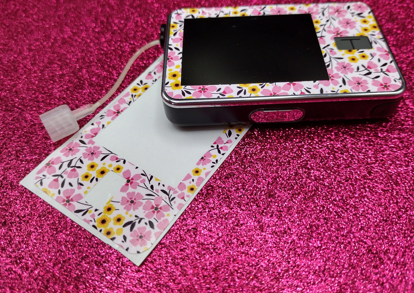 Pink Spring Flowers T-slim Patch