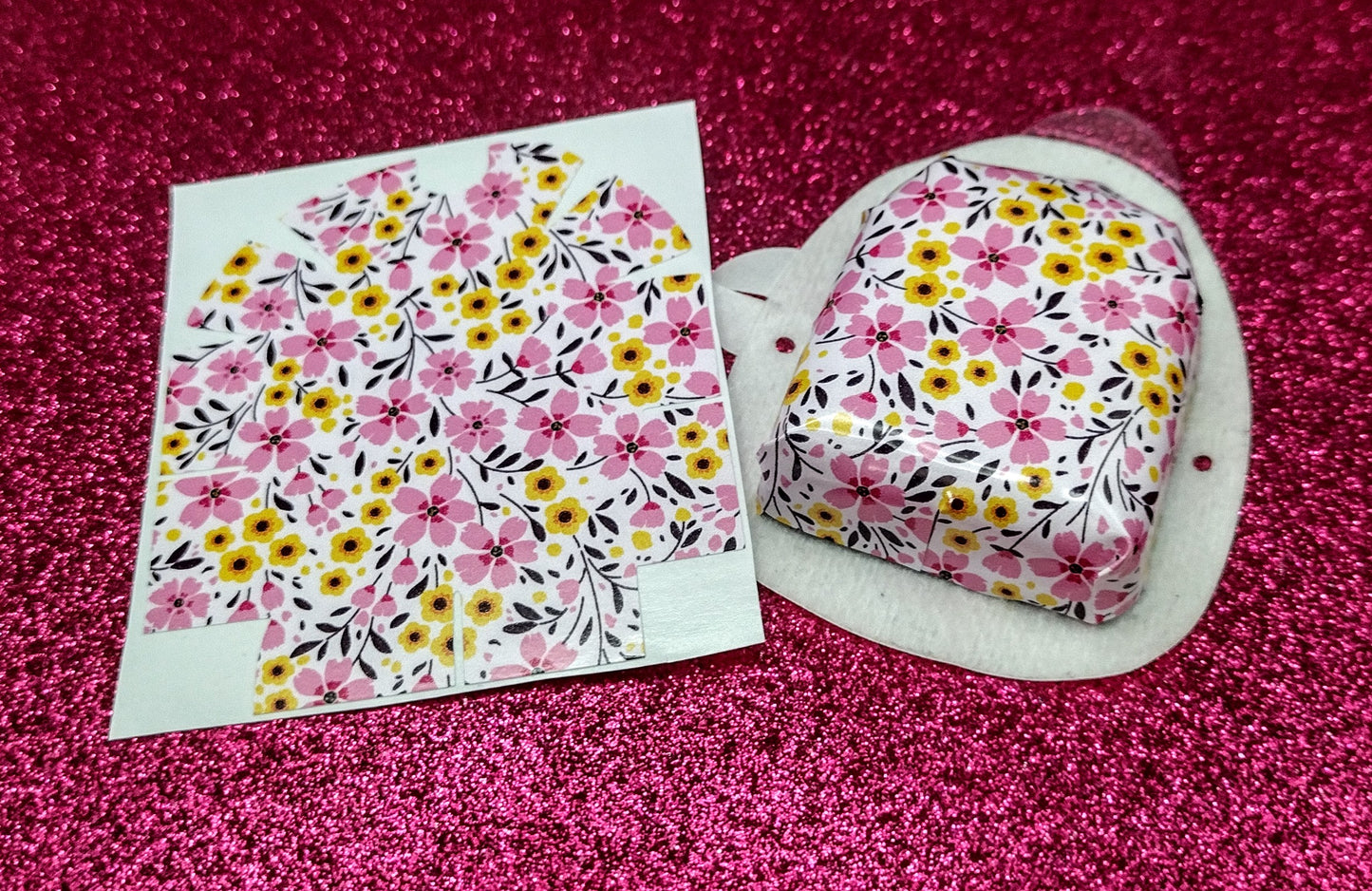 Pink Spring Flowers Omnipod Patch