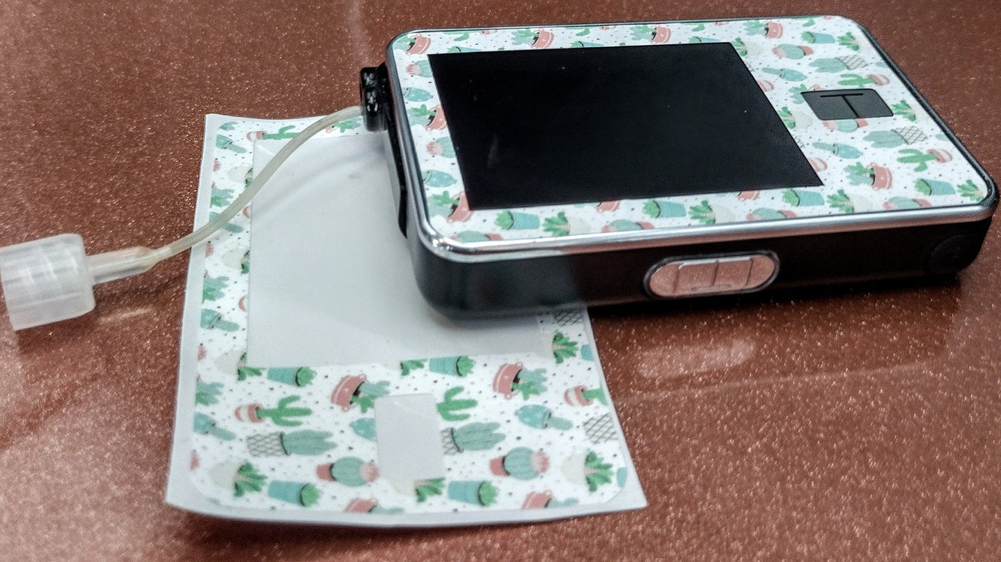 Pastel Cactus Pattern T-Slim Patch