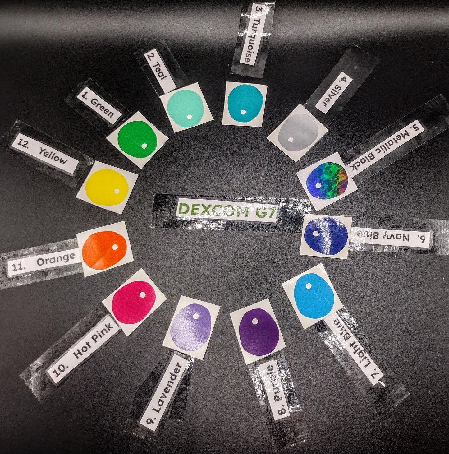Solid Color Dexcom G7 Patches
