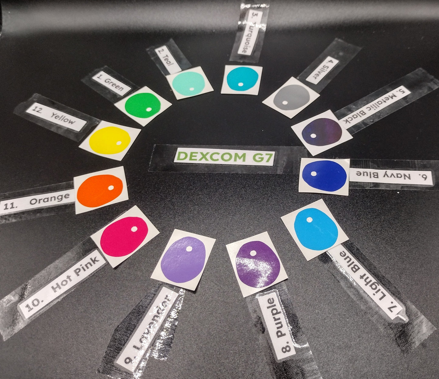 Solid Color Dexcom G7 Patches