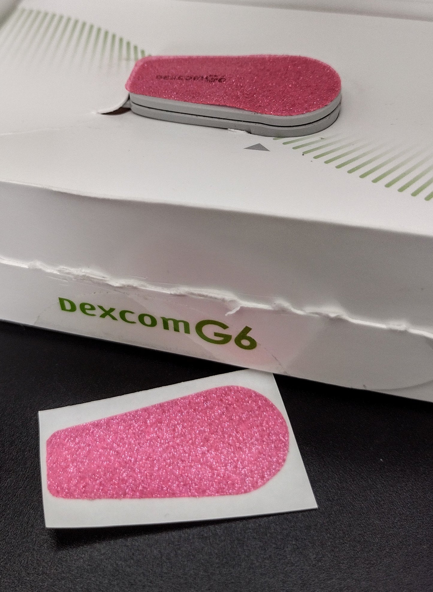 Light Pink *Glitter* Dexcom Decal