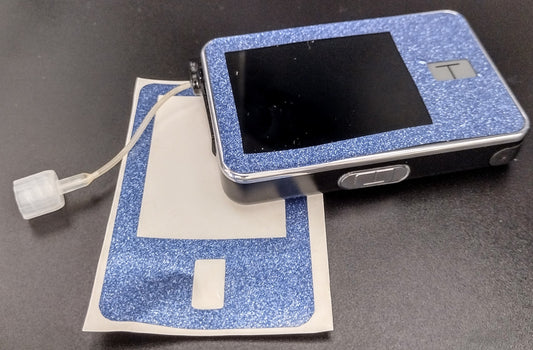 Cool Blue *Glitter* Solid T-Slim Decal