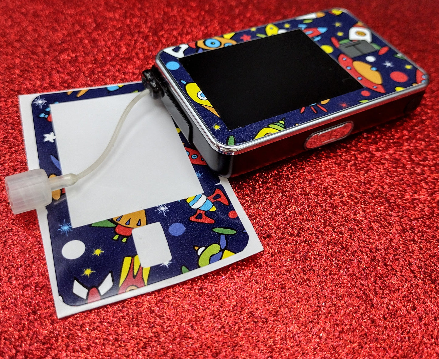 Kids Spaceships Pattern T-Slim Patch