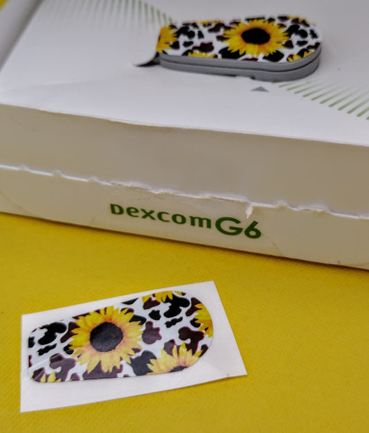 Cow & Sunflower Pattern Dexcom Patch