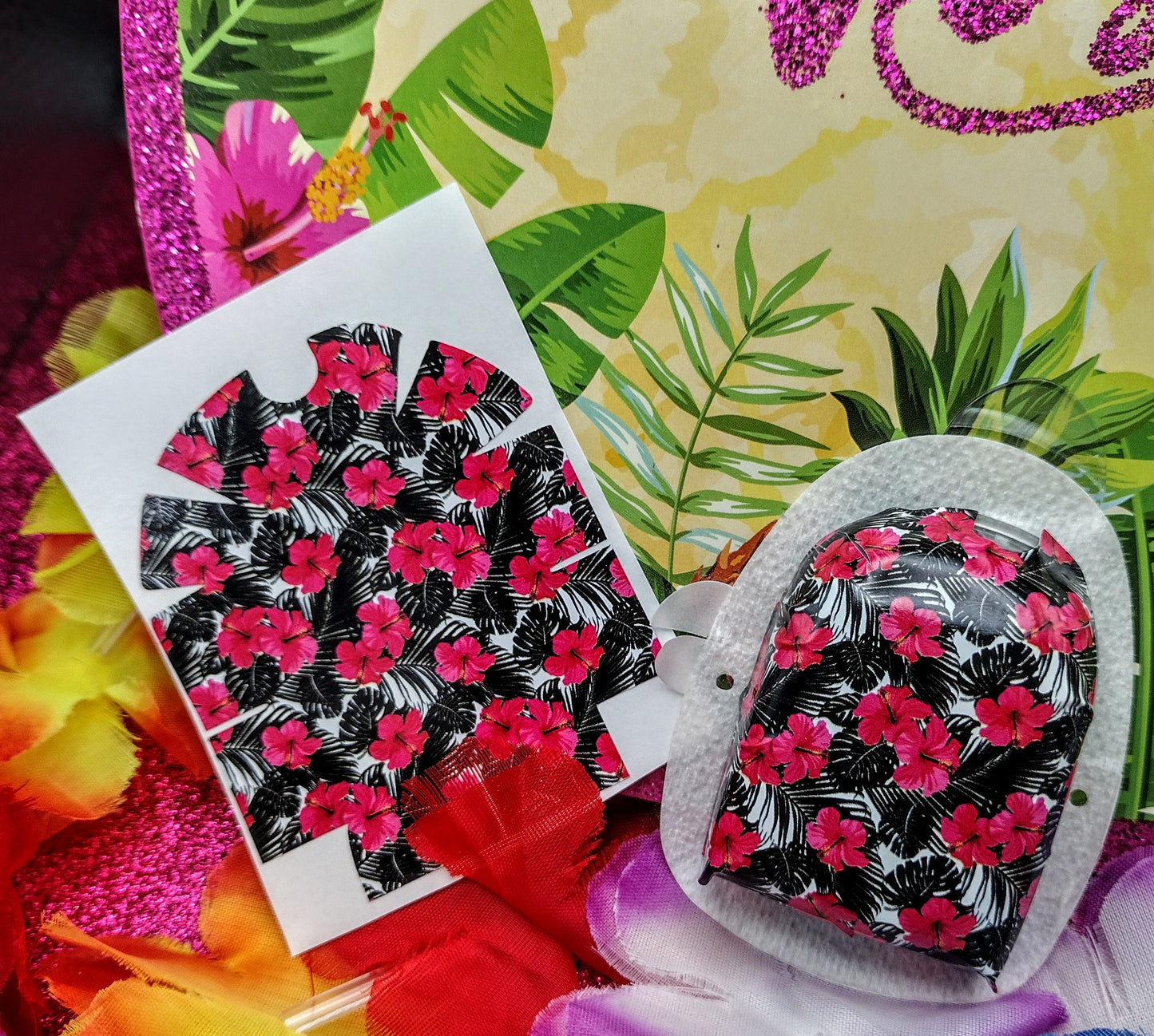 Hibiscus Floral Omnipod Patch