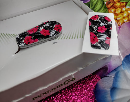 Hibiscus Floral Dexcom Patch