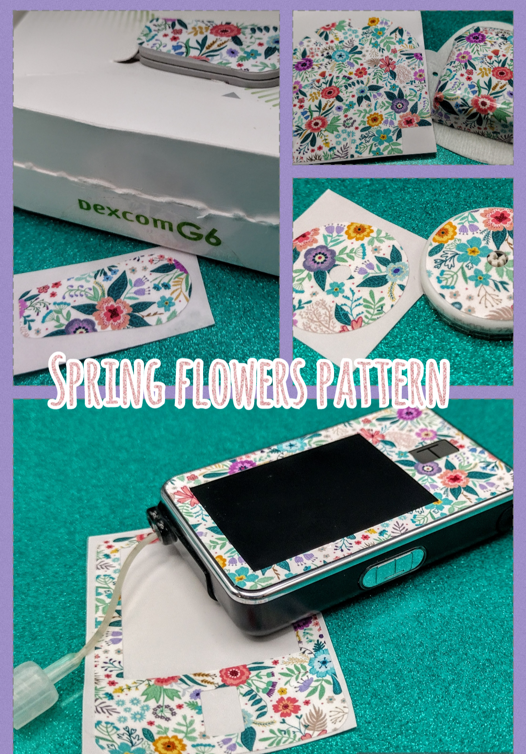 Spring Flowers Pattern T-Slim Patch